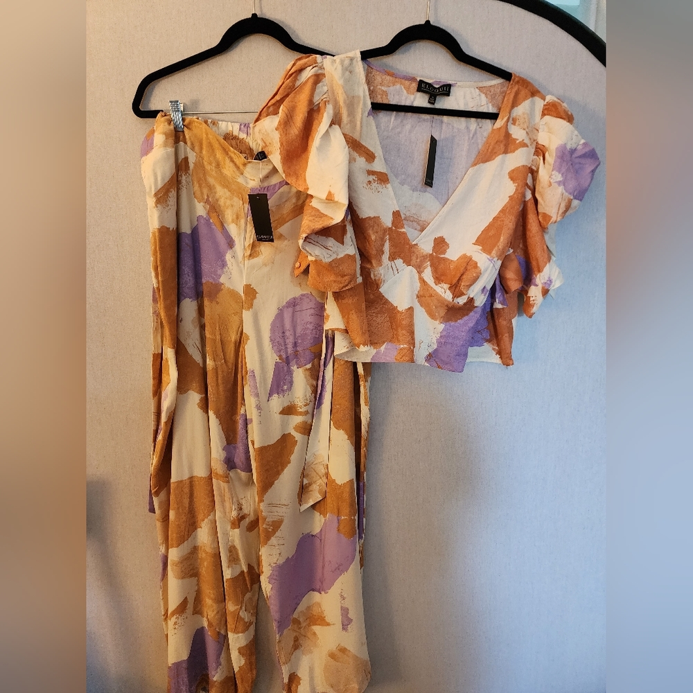 Linen top and pant set